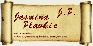 Jasmina Plavkić vizit kartica